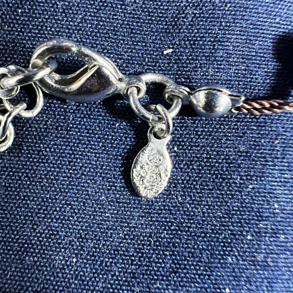 Vintage Premier Design Brown Stone Station Necklace 18" To 21" Adjustable Length - Picture 4 of 4